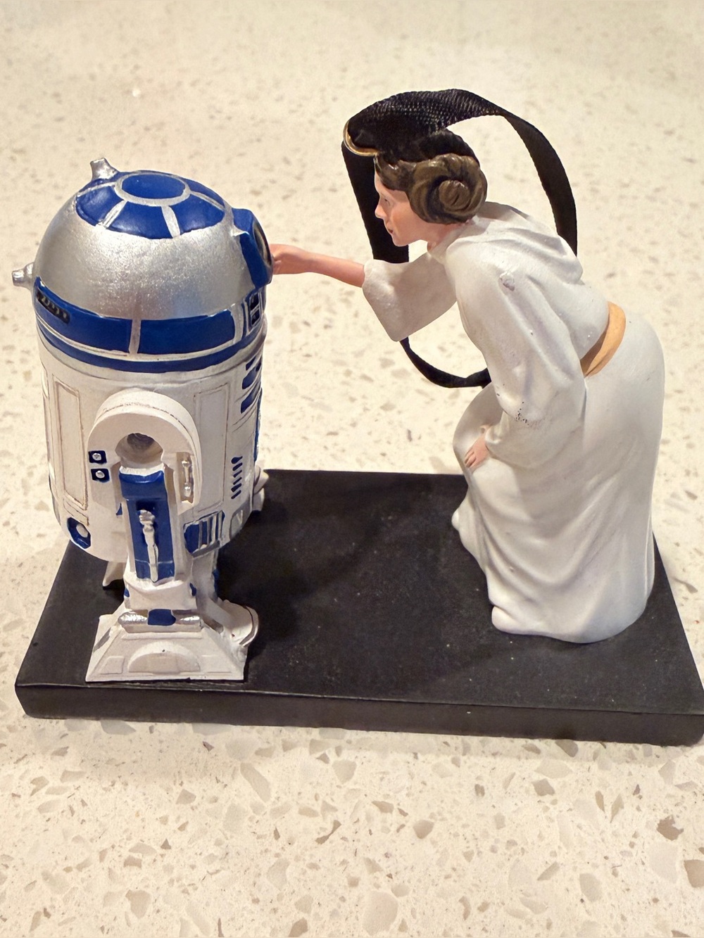 Star Wars Princess Leia & R2-D2 Ornament - "Help me, Obi-Wan Kenobi" Scene